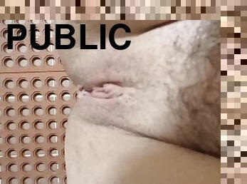 Pissing in public shower