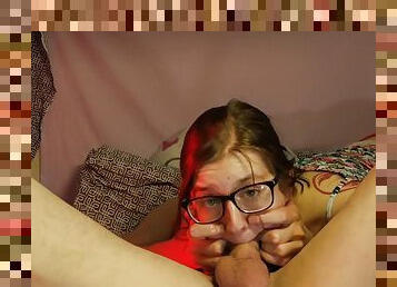 Brutal Face Fucking Porn With Nerd Girl