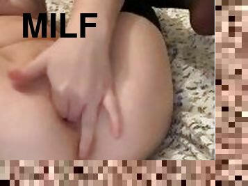 Hot Young MILF Fingers Her Wet Pussy Until She Orgasms