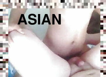 Asian bareback chubby white man