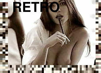 Secretly Aroused in Retro Monochrome 3381