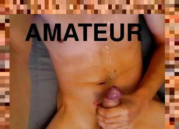 extrême, énorme, masturbation, monstre, amateur, ejaculation-sur-le-corps, énorme-bite, gode, solo, bite