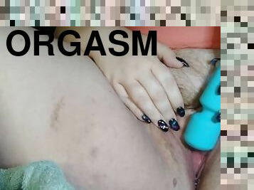 masturbação, orgasmo, esguincho, amador, mulher-madura, bbw, sozinho