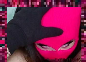 PINK MASKED DEEPTHROAT POV - Deep Sloppy Strokes! - (PART1/4) - ExecutionStyle