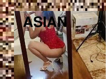 Beautiful Big Ass Asian Loves to Suck COCK