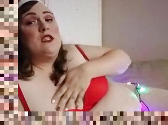 Trans BBW Meaghan Jaymes celebrates Christmas
