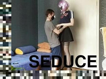Very tall schoolgirl seduced me after class. Such a bitch
