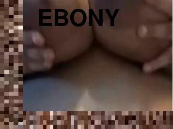 Ebony shaking titties