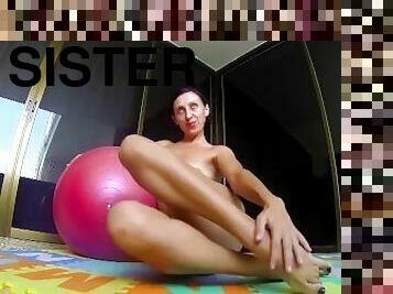 nudistické, vonku, šport, mamka, pov, sestra, šlapka, nevinné, telocvičňa, kurva