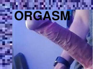 gigantisk, masturbation, orgasm, cumshot, sprut, tight, massiv, bollar