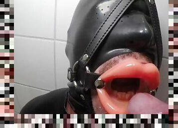 Sub Sissy eat frozen cum and get Wet