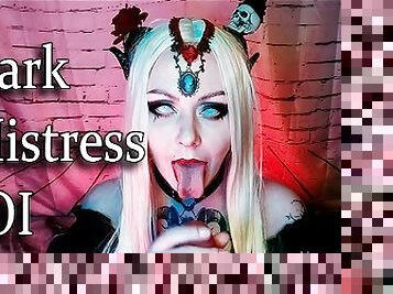 Dark Mistress commands you to masturbate for Her JOI pov