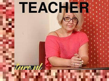 Horny School Teacher Showing You How To Finger a Pussy!