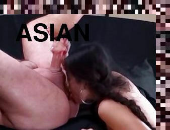Horny Asian Enjoys Old Mans Cock and Ass AsianNymphet