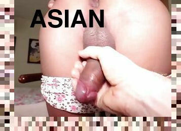 Big cock Asian ladyboy Deedee ass fuck and blowjob with a white tourist guy