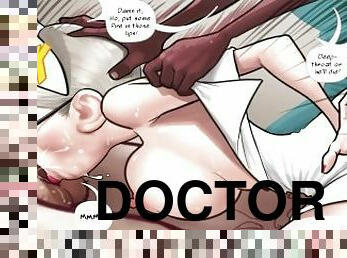 pielęgniarka, robienie-loda, doktor, ogromny-kutas, hentai, dupa, szpital, kutas