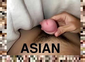 asia, mastubasi, amatir, penis-besar, remaja, handjob-seks-dengan-tangan-wanita-pada-penis-laki-laki, sentakkan, sperma, seorang-diri, penis