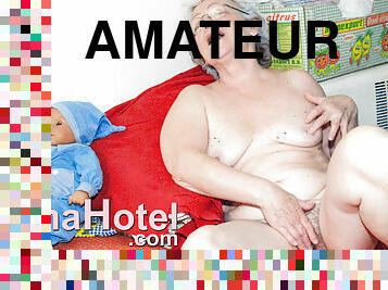 avó, masturbação, amador, maduro, avózinha, brinquedo, excitante, hotel, provocando