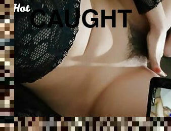 I caught the wife masturbating watching watching porn bbc