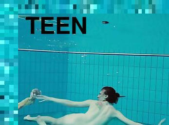 Nudist Teen Enjoy Nude Swimming And Being Horny