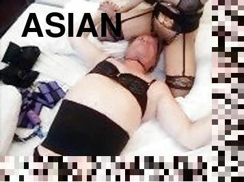 asiático, transsexual, hardcore, bdsm, escravo, travesti, dor, filipina, domínio