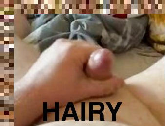 My Hairy Boyfriend Makes himself Cum