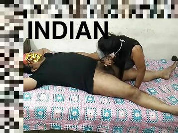 Indian Wife Pleasing Her Hubby Boss