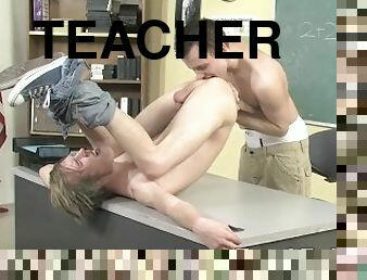 Teacher Ethan Storm seduced and ass fucked by Kaiden Ertelle
