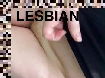 Lesbian fantasy (cum outside)