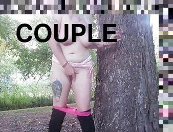 Horny Couple In Public Park! Fucking that Sexy Milf..