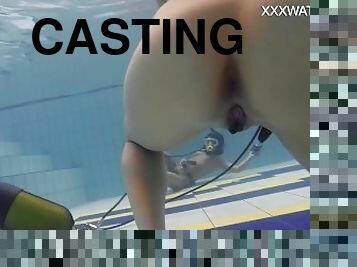 Hottest underwater chicks Adeline Gauthier is casting