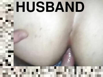 husband eating his wife's hot ass
