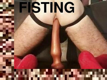 fisting, orjaški, zunaj, amaterski, analno, velik-penis, igrača, gej, bdsm, kolidž