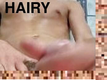 hott guy with big cock cums all over himself in shower