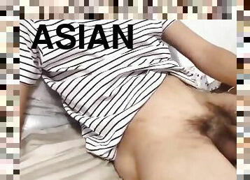 asiatisk, onani, cumshot, handjob, runking, cum