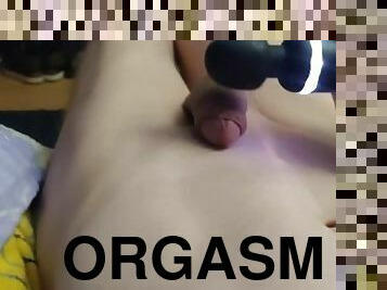 mastubasi, orgasme, amatir, cumshot-keluarnya-sperma, mainan, sperma, seorang-diri, penis