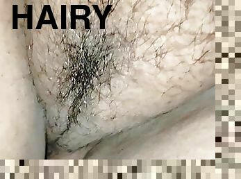 Showing hairy pussy for her lover 