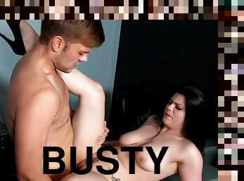 Lucia Love - Hot Busty Brunette Enjoys Big Dick