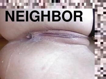 Young Blondie With Slim Body Gets Fucked By Neighbor Huge Cock