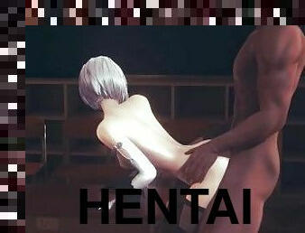 cul, orgasme, fellation, interracial, ejaculation-interne, anime, hentai, 3d, bout-a-bout