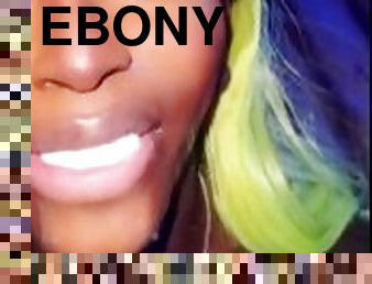 Ebony Tranny Eating AsS