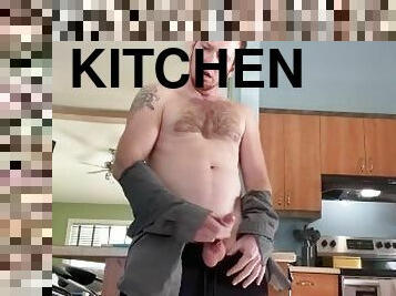 Ginger  kitchen quickly solo  jerk off