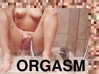Shower photoset ending with masturbate and orgasm