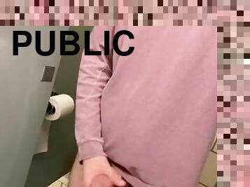 Cumming In Public Restroom