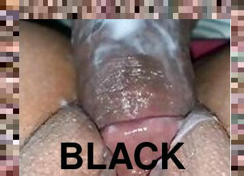 Close up black pussy