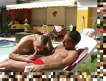 two so sexy twnks fuicking outdoor in the swimming pool for fun