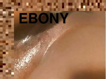 Solo masturbation by sexy BBW Ebony