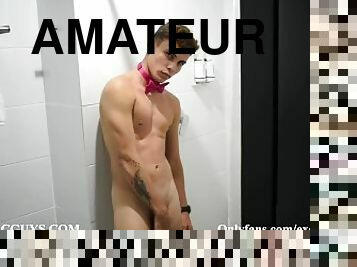 bagno, masturbarsi, amatoriali, gay, seghe, masturbazione, giovani18, college, sperma, doccia