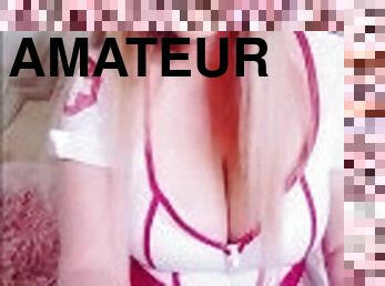 storatuttar, masturbation, sjuksköterrska, amatör, cumshot, milf, avrunkning, juckande, pov, tuttar