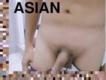 asia, mandi, penis-besar, homo, mandi-shower, seorang-diri, realitas, penis